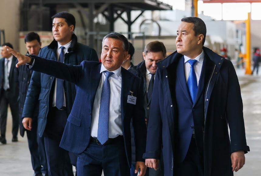 Kazakh PM Smailov Launches New Plant In Shymkent