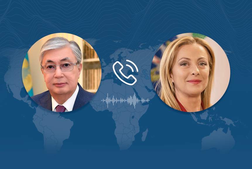 President Tokayev Talks With Italian Prime Minister Giorgia Meloni Over