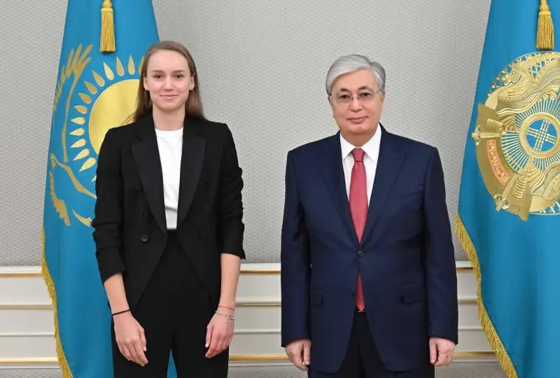 Президент Елена Рыбакинаны қабылдады