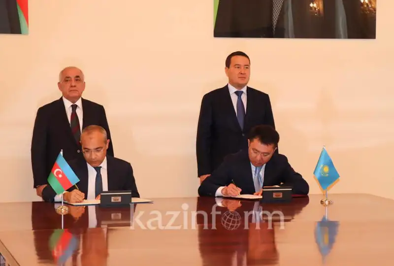 قازاقستان مەن ازەربايجان ترانسكاسپي كولىك باعىتىن دامىتۋ تۋرالى مەموراندۋمدارعا قول قويدى