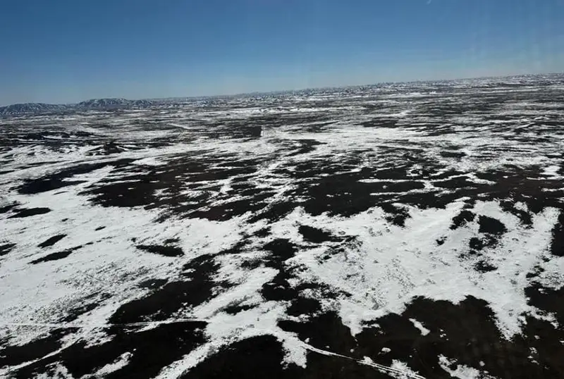 Четверть территории Карагандинской области остается еще под снегом