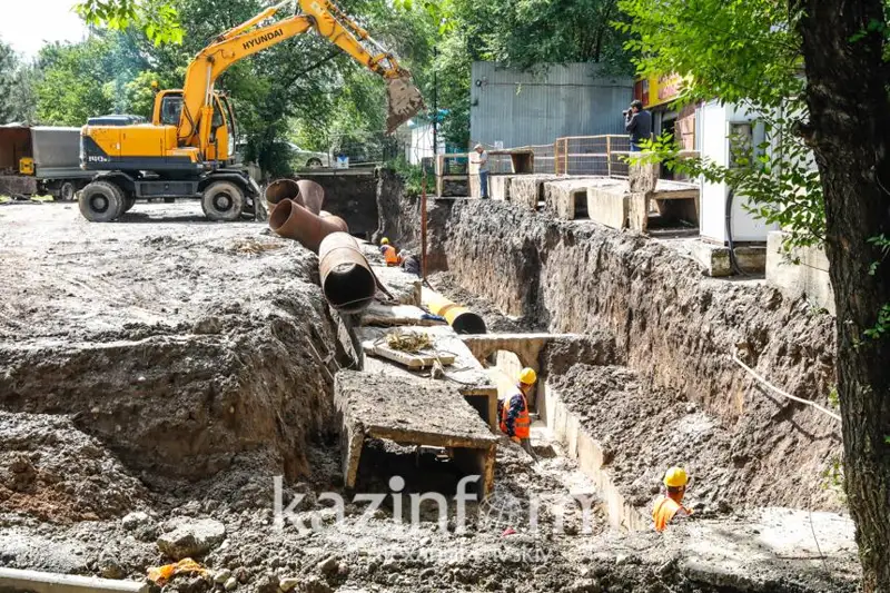 На каких улицах будут менять трубопроводы в Алматы