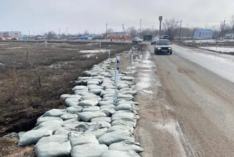 Подтопление на дороге в ЗКО полностью ликвидировали