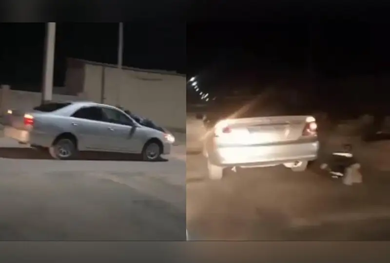 Полкилометра провез на капоте полицейских нарушитель ПДД в Кызылорде