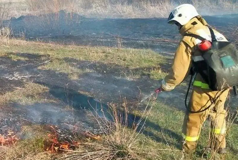 Пожар ликвидировали в Курчумском районе ВКО