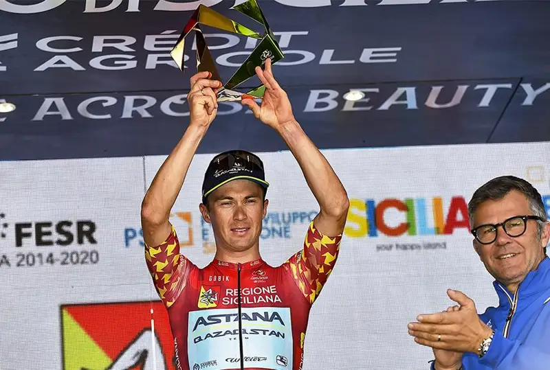Велогонщик «Астаны» Алексей Луценко покорил «Тур Сицилии 2023»