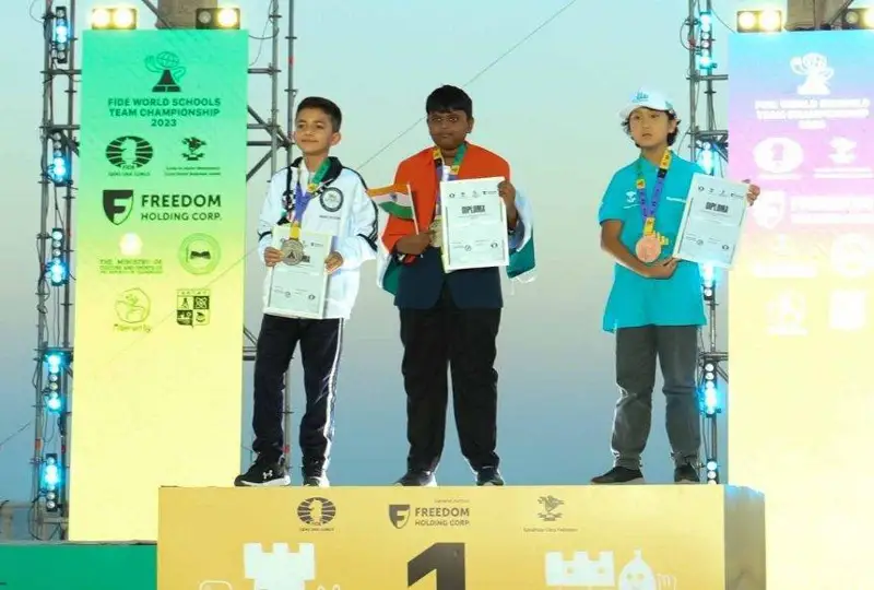 Қозоғистонлик ўқувчилар шахмат бўйича жаҳон чемпионатида иккита медални қўлга киритди