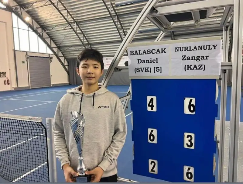 Заңғар Нұрланұлы алғаш рет ITF Juniors турнирінде чемпион атанды