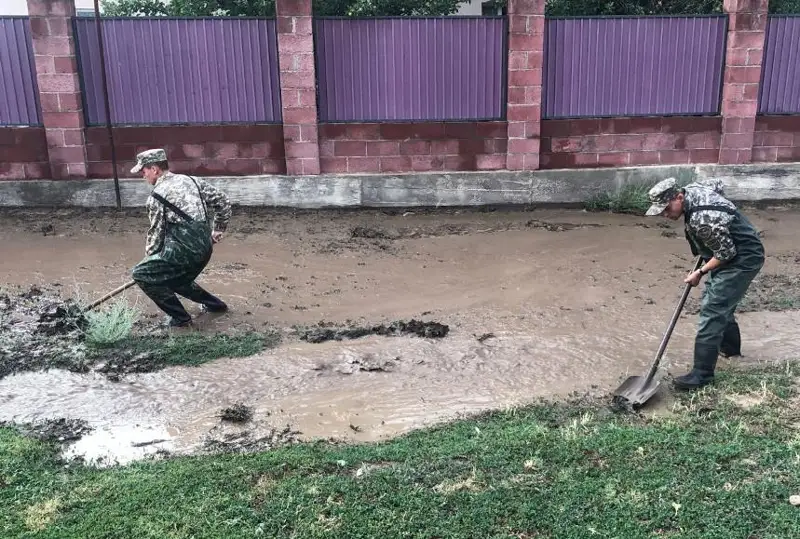 Сильный сель сошёл в Алматинской области
