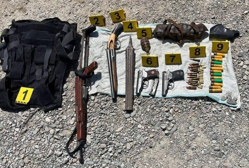 Три схрона оружия, похищенного из здания ДП во время январских событий, обнаружили в Жамбылской области