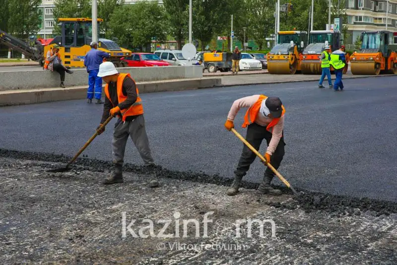 Участок шоссе Коргалжын закрыт на ремонт в Астане