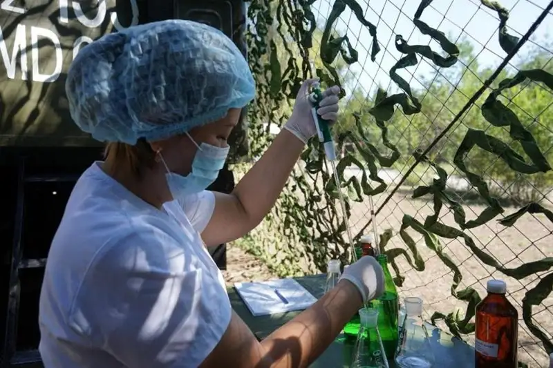 Тактико-специальные учения военных медиков прошли в Алматы