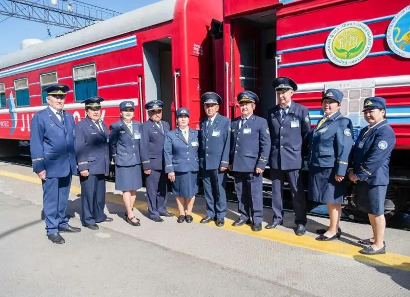 Со станции «Алматы-2» отправился медицинский поезд «Саламатты Қазақстан»