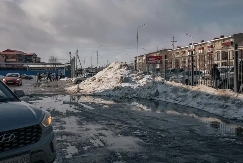Atyraýda mol jaýǵan qardan sý tasqyny qaýpi týyndaýy múmkin