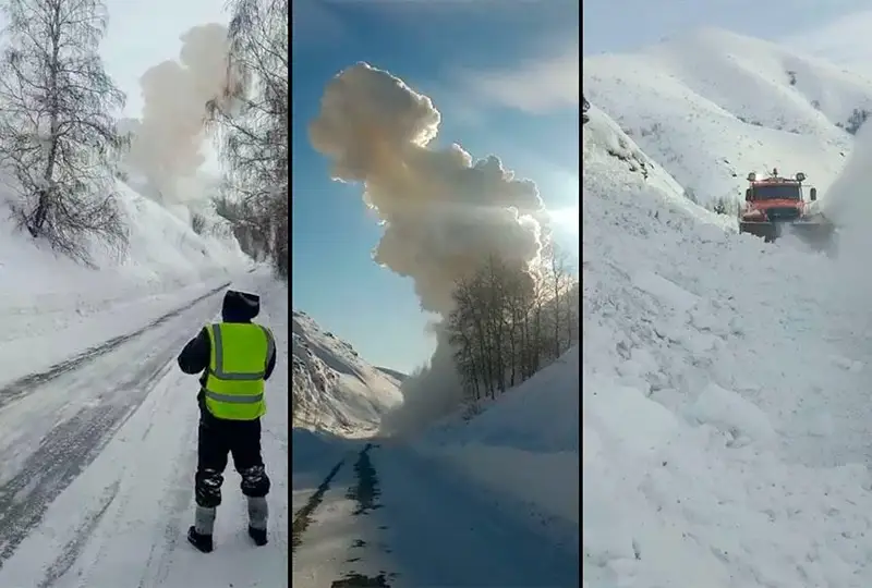 Почти 24 тысячи кубометров снега спустили в горах в ВКО