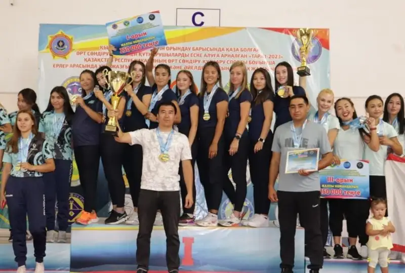 Пожарные-спасатели Астаны и Туркестана стали победителями чемпионата памяти погибших сотрудников