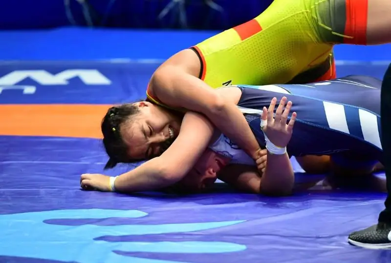 Эльмира Сыздыкова завоевала второе «золото» чемпионата Азии по борьбе в Астане