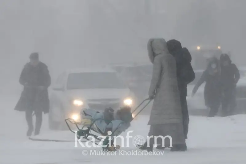 Синоптики объявили штормовую погоду в восьми регионах РК 7 февраля