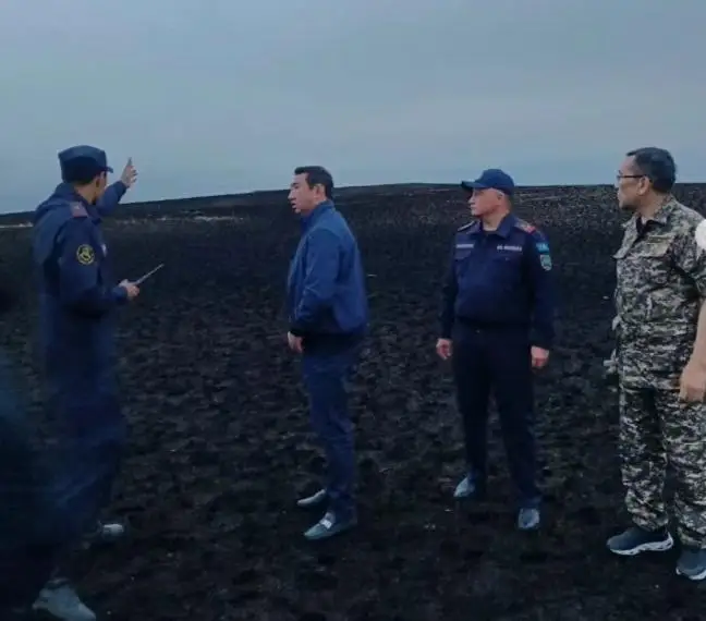 Второй за неделю природный пожар тушат в Акжарском районе СКО
