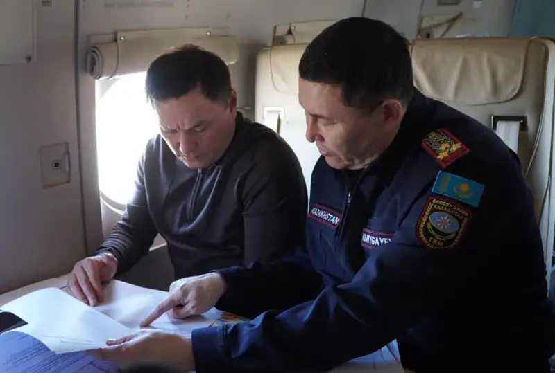Проведено аэровизуальное обследование паводковой обстановки в Акмолинской области