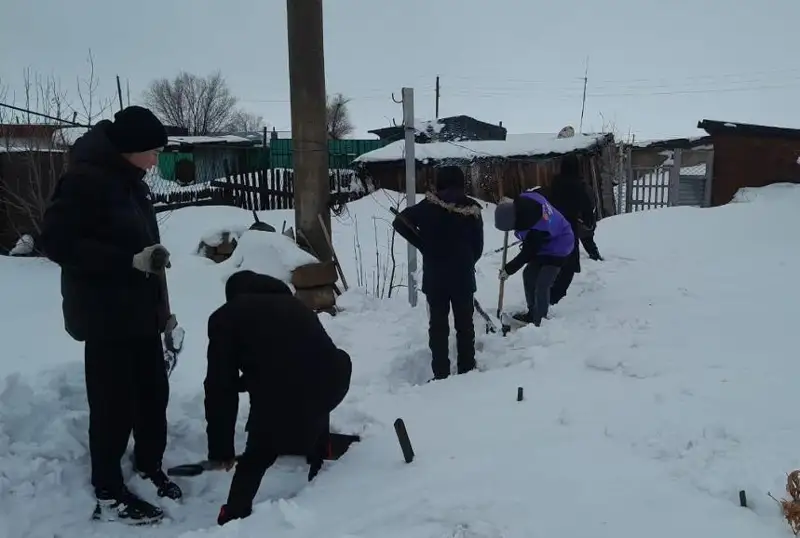 Снежный патруль организовали карагандинские волонтеры