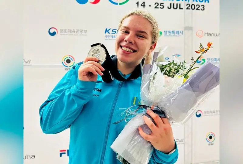 Қозоғистонлик Арина Алтухова нишонга ўқ отиш бўйича жаҳон чемпионатида кумуш медални қўлга киритди