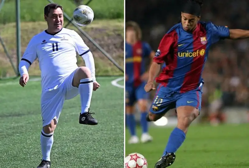 Президент Кыргызстана Садыр Жапаров, казахстанцы Самат Смаков и Андрей Карпович сыграют против легенд «Барселоны»