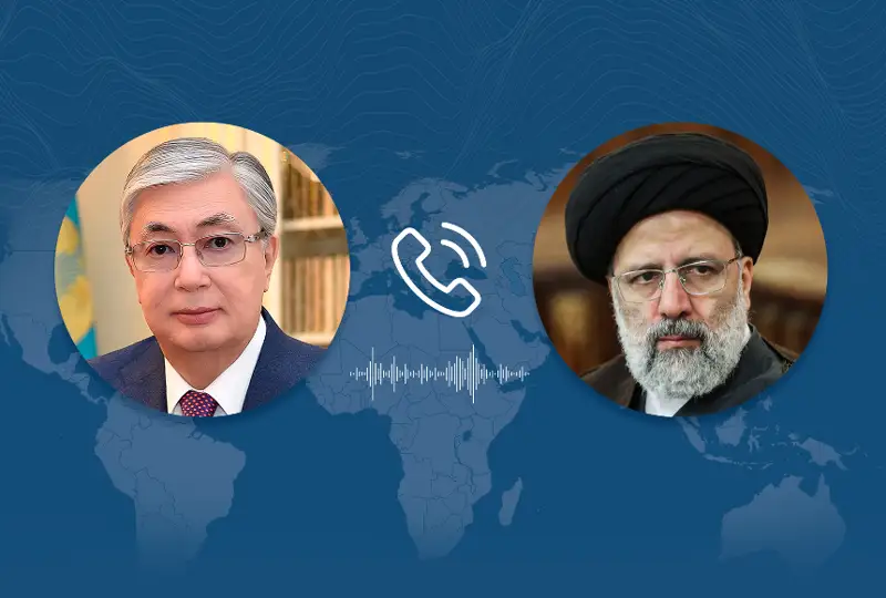 قاسىم- جومارت توقايەۆ يران پرەزيدەنتى يبراحيم رايسيمەن تەلەفون ارقىلى سويلەستى