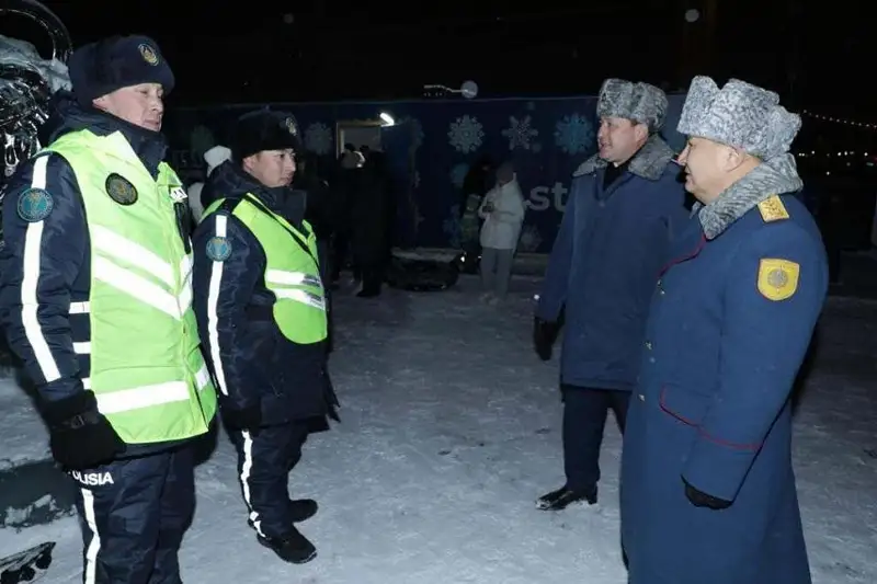 Свыше 24 тысяч полицейских дежурили в новогоднюю ночь по всему Казахстану