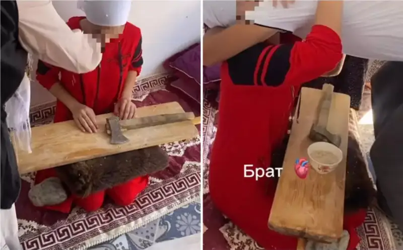 جاڭا تۇسكەن كەلىنگە بالتا ۇستاتىپ، كۇرىش شاشۋ قانداي ءداستۇر؟