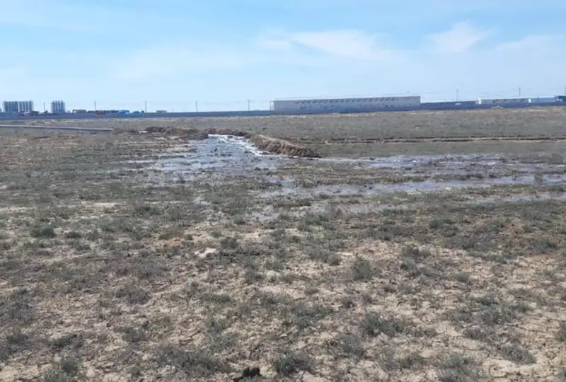 Сливавшую техническую воду на поля компанию назвали в акимате Атырау