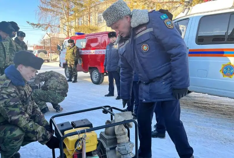Готовность техники к паводку проверили в Костанайской области