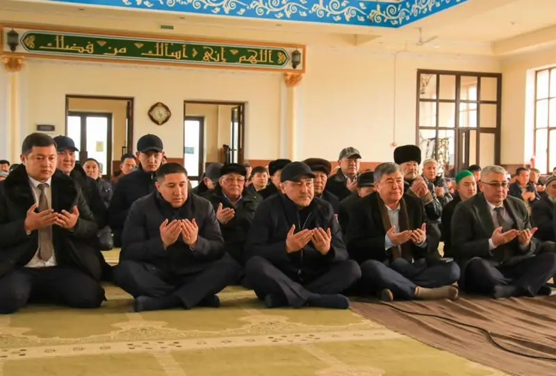 Поминальная молитва прозвучала в Жамбылской области в память погибших в Кордае в феврале 2020 года