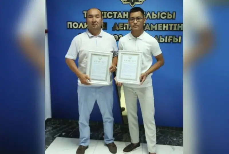 Jol apaty kezinde birneshe adamdy qutqarǵan eki azamat marapattaldy