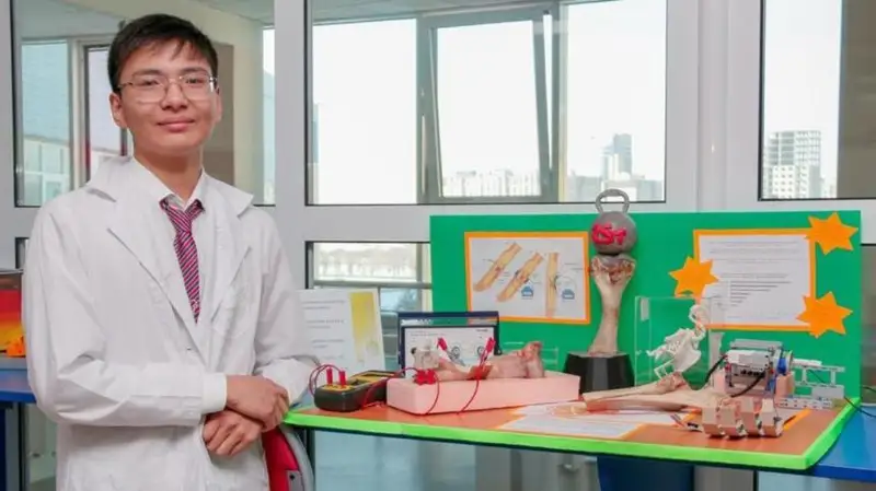 Электростимуляцию костей при переломах предлагают использовать ученики NIS Караганды