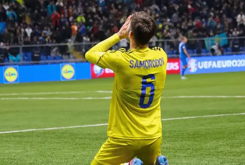 Казахстан забил первый гол в отборе на Евро-2024