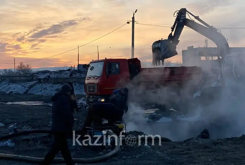 Порыв теплотрассы в Талдыкоргане – 67 многоэтажных домов остались без тепла