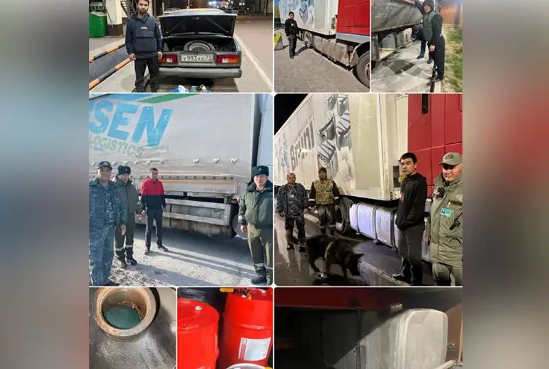 Túrkistan oblysynda shetelge benzın men dızel áketýdiń 94 faktisi tirkeldi