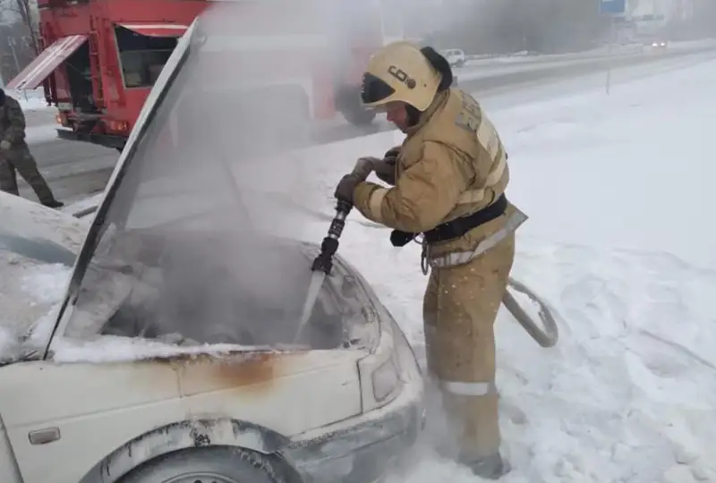 Рост количества пожаров на транспорте на 80% произошел в Астане