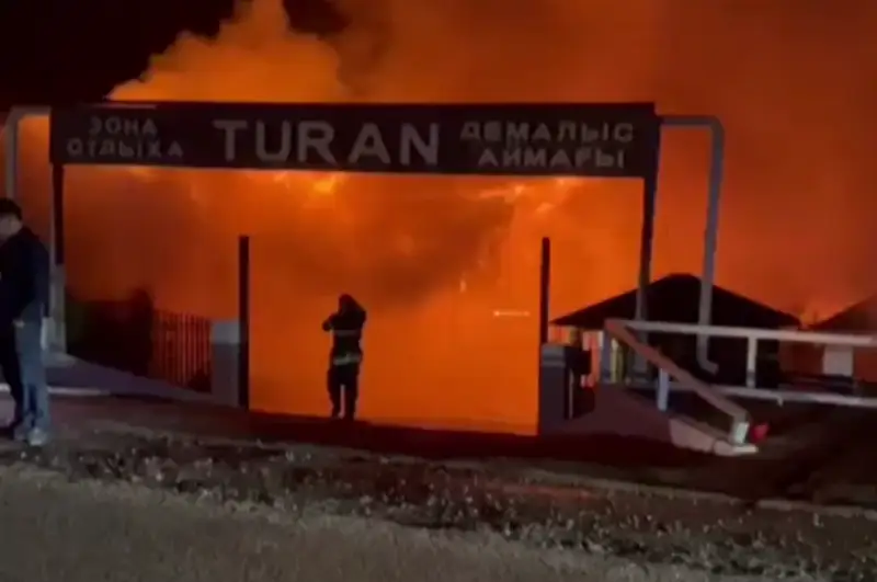 Пожар в зоне отдыха в Жамбылской области ликвидировали