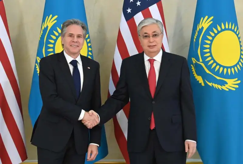 Касым-Жомарт Токаев принял Госсекретаря США Энтони Блинкена
