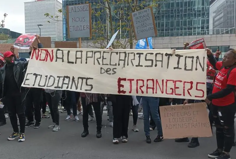 Belgııada sheteldik stýdentter narazylyqqa shyqty