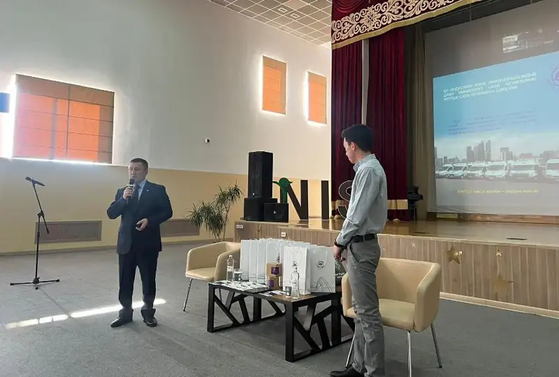 Ученикам НИШ рассказали о профессии автодорожника и показали, как проверяют качество трасс в РК