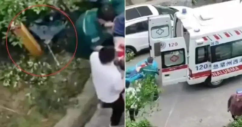 قىتايلىق ءتورت جاسار بالا 26-قاباتتان قولشاتىرمەن ۇشىپ، قۇلاپ امان قالعان