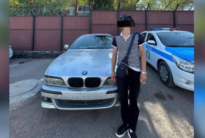 Угнанное в Астане авто остановили полицейские Балхаша