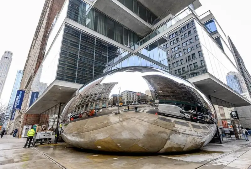 Уникальную скульптуру боба представили в Нью-Йорке