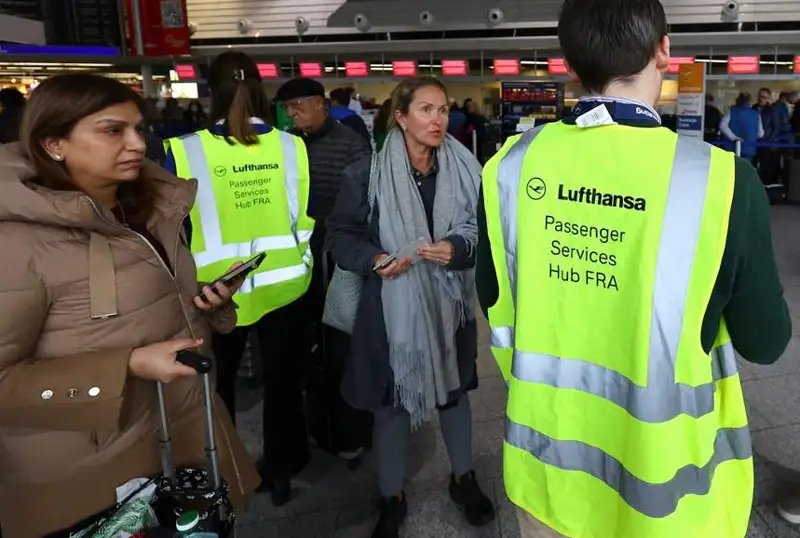 Компьютерный сбой вызвал хаос в аэропорту Франкфурта