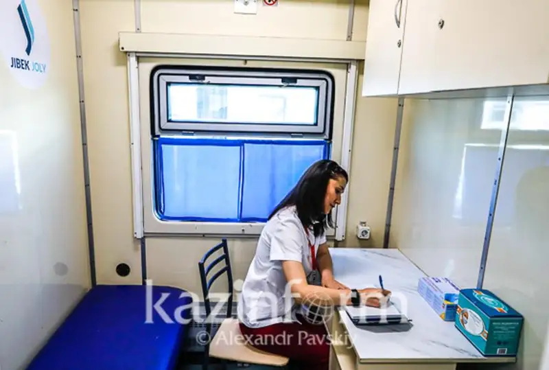 Медицинский поезд «Саламатты Қазақстан» прибудет на станцию Красивый-Казахский