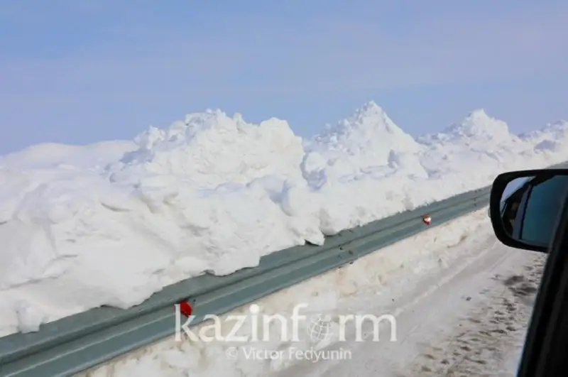 Запас воды в снеге в три раза уменьшился в СКО