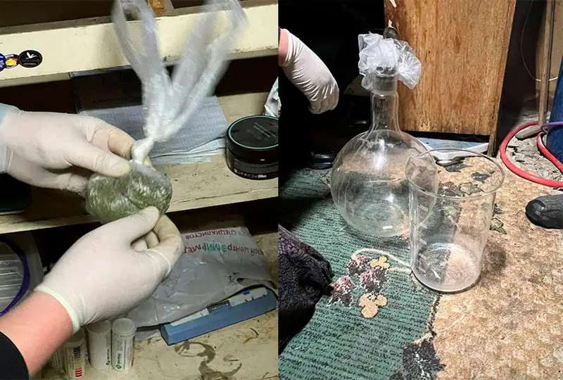 Нарколабораторию ликвидировали полицейские Алматинской области